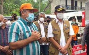 Kunjungi Barak Pengungsian di Balerante, BNPB Bantu Rp1 Miliar untuk Klaten