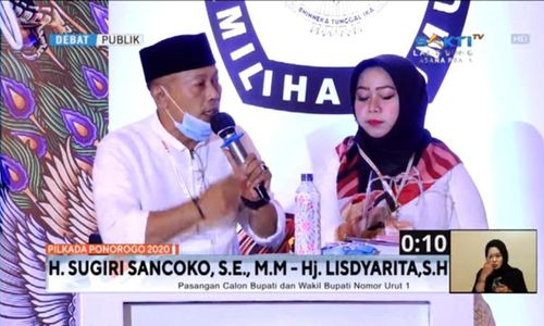 Panas! Sugiri Serang Ipong Soal Penanganan Covid-19 Di Debat II Pilkada Ponorogo