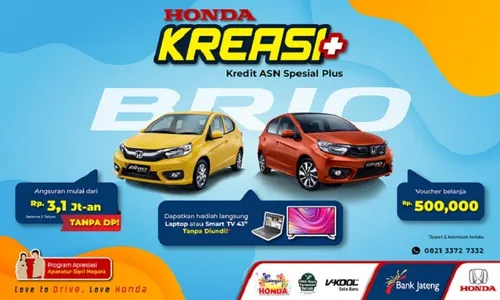 Cuma di Sini Beli Mobil Honda Bisa Pakai DP 0 Persen