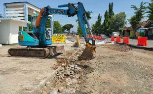 Jalan Beton Depan Terminal Wonogiri Dirombak Total Gegara Sering Ambles