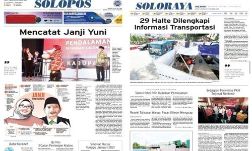 Solopos Hari Ini: Mencatat Janji Yuni