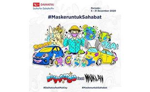 Daihatsu Feat Muklay Berbagi Masker Gratis, Ini Caranya!