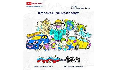 Daihatsu Feat Muklay Berbagi Masker Gratis, Ini Caranya!