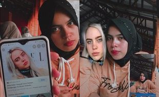 Mirip Banget, Cewek Berhijab Ini Dijuluki Billie Eilish Habis Dirukiah