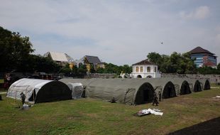 Struktur Bangunan Rumah Sakit Lapangan Vastenburg Solo Sudah 75 Persen