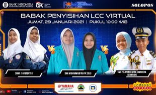 Tak Terbendung, SMA Muhammadiyah PK Solo Melaju Mulus ke Semifinal LCC FAM 2021