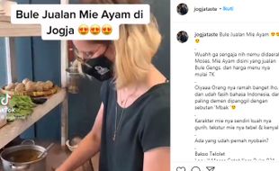 Viral Penjual Mie Ayam Bule di Jogja, Harganya Murah Mulai Rp7.000