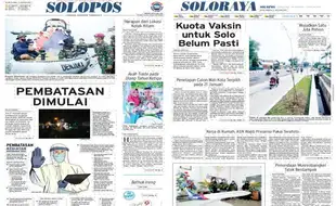 Koran Solopos Hari Ini: Pembatasan Dimulai