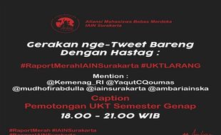 Tagar #RaportMerahIAINSurakarta Trending Gegara Drama UKT, Ini Jawaban Rektor IAIN