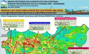 Awas! 6 Ruas Jalan di Jateng Ini Rawan Longsor