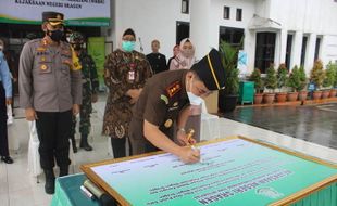 Canangkan Zona Integritas, Kejari Sragen Siap Berikan Layanan Bebas dari Korupsi