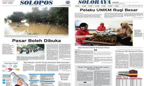 Solopos Hari Ini: Pasar Boleh Buka