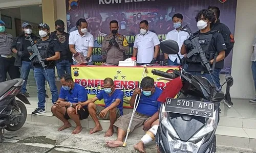 Dor! Pelaku Perampokan Toko Emas Semar Semarang Dibekuk Polisi