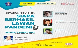 Simak Lur, Bos Sido Muncul dan Sritex Bagi Tips Sukses saat Pandemi di Talkshow Solopos Malam Ini