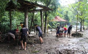 Duh! Baru 2 Pekan Bangkit Lagi, Wisata Kali Pusur Klaten Diterjang Banjir