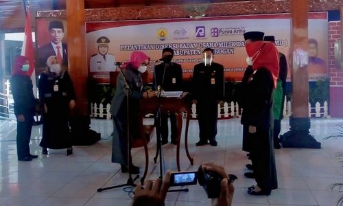 Lantik 3 Direktur BUMD, Bupati Grobogan Meminta Beri Pelayanan Terbaik