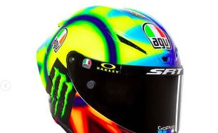 Helm Valentino Rossi Soleluna 2021, Gabungan Pesona Matahari dan Bulan