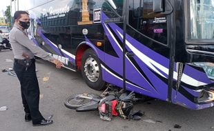 Sopir Bus Tabrak Pengendara Motor Hingga Meninggal Di Kebakkramat Karanganyar Belum Ditahan