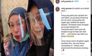 Kepergian Rina Gunawan Bikin Syok Sejumlah Seleb