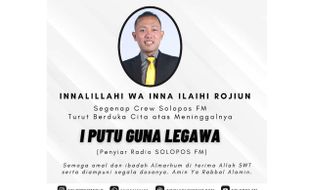 Kabar Duka, Penyiar Solopos FM Putu Narendra Meninggal Dunia