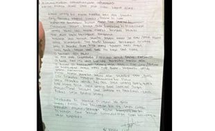 Surat Wasiat Pelaku bom Bunuh Diri di Makassar Beredar, Titipkan Uang Buat Ibunda