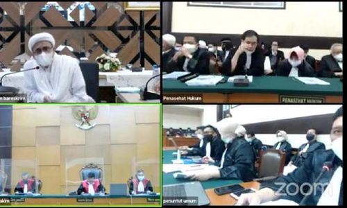 Diprotes Terus, Sidang Rizieq Syihab Akhirnya Ditunda