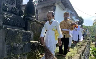 Ibadah Tawur Agung di Karanganyar Dipersingkat