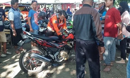 Viral! Pemuda Ciamis Tewas Tercebur Saat Selfie Naik Motor