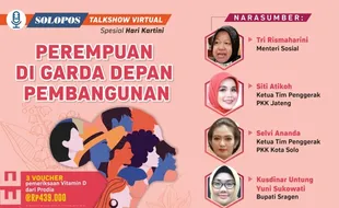 Menteri Sosial hingga Bupati Sragen dan Klaten Satu Panggung Virtual di Talkshow Hari Kartini Besok