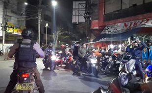 Malam-Malam Bikin Bising di Solo, 7 Motor Berknalpot Brong Dikukut Polisi