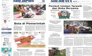 Solopos Hari Ini: Bola di Pemerintah