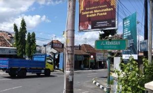 Pengumuman! Selama Ramadan Jl. Kemasan Kotagede Jogja Dibuat Satu Arah