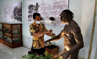 BPSMP Sangiran Persolek Rumah Artefak Blora dengan Replika Homo Erectus