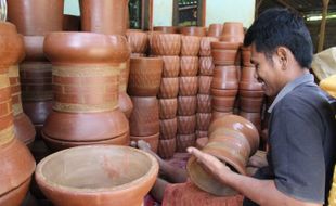 Omzet Pengrajin Gerabah Melikan Klaten Sempat Melonjak Hingga 100% Selama Pandemi