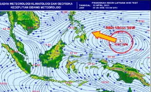 Alhamdulillah, Jogja Tak Dilewati Bibit Siklon Tropis 94W