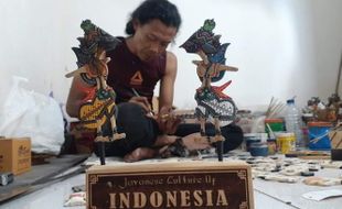 Keren! Wayang dari Limbah Kayu Produksi Pria Madiun Ini Tembus Pasar Ekspor