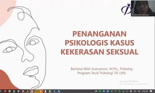 Dosen Psikologi UNS Paparkan Bantuan Psikologis Pada Kekerasan Seksual