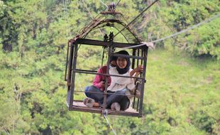 Gondola Barang Girpasang Klaten Tetap Diminati Pengunjung Meski Sudah Ada Gondola Khusus Penumpang