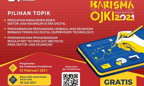 OJK Institute Gelar Lomba Karya Ilmiah Keuangan Digital, Berhadiah Rp100-an Juta Lho!