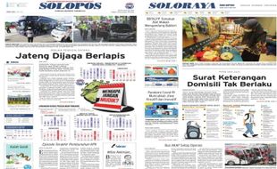 Solopos Hari Ini: Jateng Dijaga Berlapis