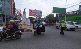 H-1 Lebaran, Arus Lalu Lintas di Sukoharjo Lengang