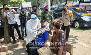 Pedagang Pantai Widuri Pemalang Jalani Rapid Test