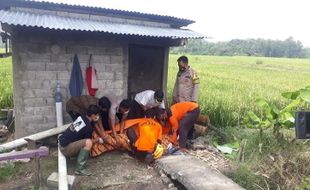 Warga Kedawung Ditemukan Meninggal di Persawahan Karangmalang Sragen, Diduga Kepeleset