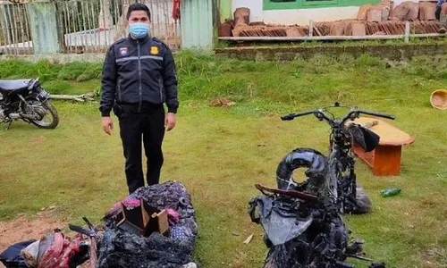 Belajar Ilmu Kebatinan, Pria ini Kesurupan Bakar Rumah Dan Motor