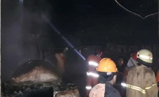 Pabrik Tahu di Gabugan Sragen Ludes Terbakar