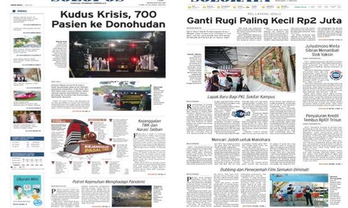 Solopos Hari Ini: Kudus Krisis, 700 Pasien ke Donohudan