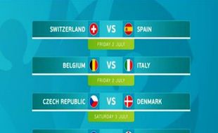 Catat, Ini Jadwal Siaran Langsung Perempat Final Euro 2020