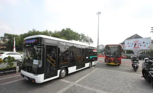 Solo Uji Coba Angkutan Bus Listrik dan Bus Low Deck, Lewat Koridor Mana?