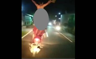 Pembonceng Motor Berdiri Dalam Kondisi Bugil di Klaten Bakal Dijerat UU Pornografi Dan ITE