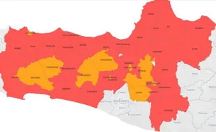 Jateng Jadi Provinsi dengan Zona Merah Paling Banyak, Ini Daftarnya